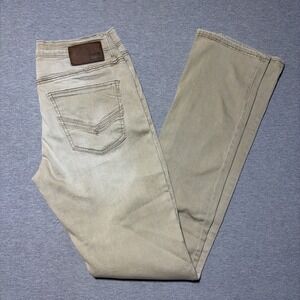 BKE Jake Straight Tan Khaki Jeans Mens Size 32x36 (act 30x36) Style FPS6634X